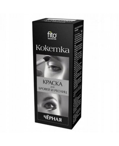 Fitokosmetik - farba do rzęs i brwi "kokietka" czarna 5 g