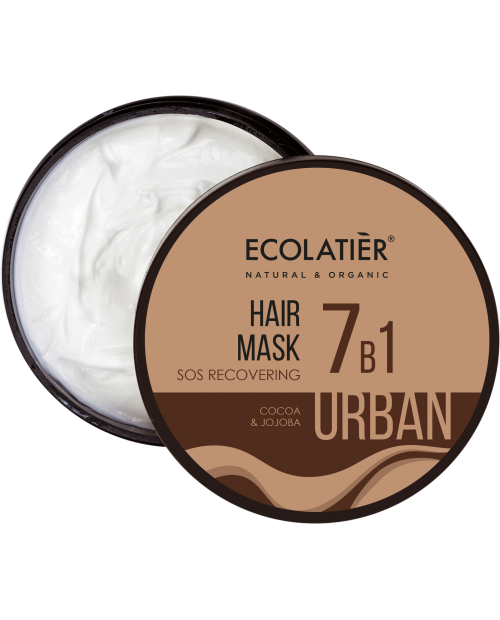 Ecolatier Urban Regenerująca maska do włosów 7w1 Kakao i jojoba, 380 ml