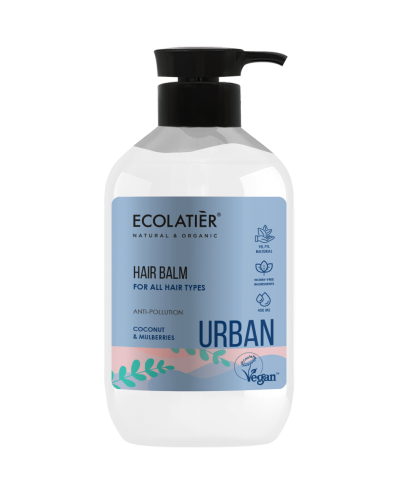 Ecolatier Urban Balsam kondycjonujący balsam do wszystkich rodzajów włosów Kokos i morwa, 400 ml