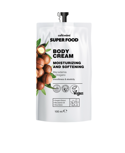 CAFE MIMI SUPER FOOD Krem do ciała Macadamia i Oregano, 100 ml