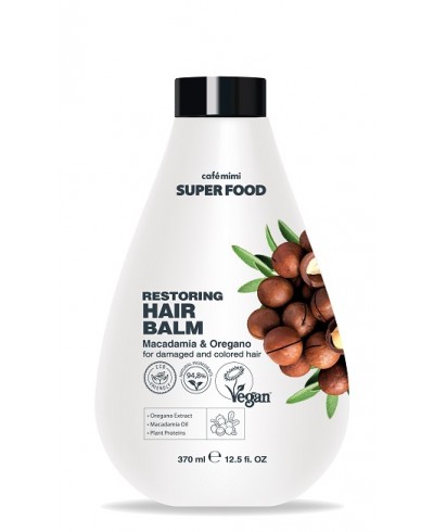 CAFE MIMI SUPER FOOD Balsam do włosów Makadamia I Oregano, 370ml