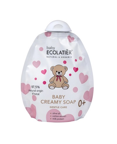 ECOLATIER BABY Kremowe mydło dla niemowląt Delikatna pielęgnacja 0+, 250 ml DOY-PACK