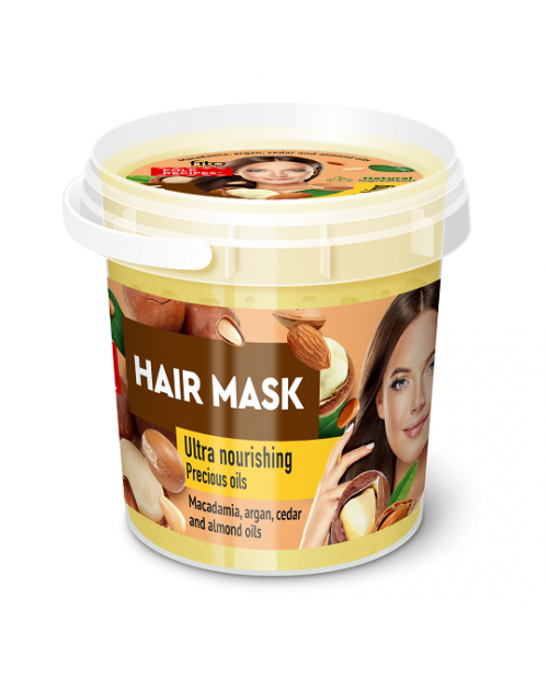 FITOKOSMETIK Narodnyje Recepty Organic Maska do włosów z olejkami eterycznymi Odżywcza, 155ml