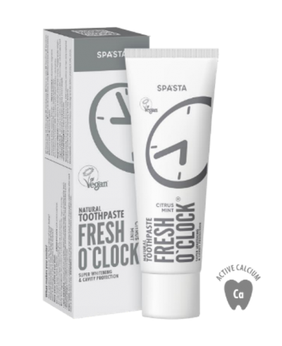 SPASTA Fresh o'clock Pasta do zębów, Wybielanie i ochrona przeciw próchnicy, 90 ml