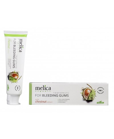MELICA Organic Pasta do zębów na krwawiące dziąsła, z ektraktem kasztanowca, 100ml