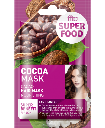 FITO SUPERFOOD Maska do włosów, odżywcza, Kakao, 20 ml