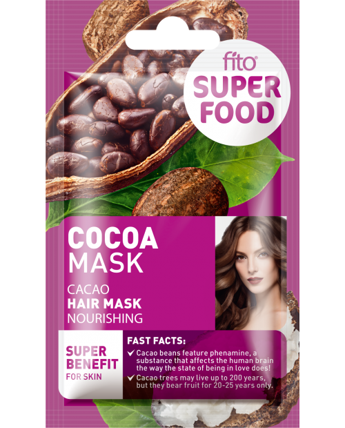 FITO SUPERFOOD Maska do włosów, odżywcza, Kakao, 20ml