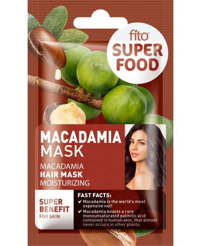 FITO SUPERFOOD Maska do włosów, nawilżająca, Macadamia, 20ml