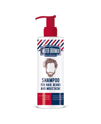MISTER GROOMER szampon do włosów, brody i wąsów, 200 ml