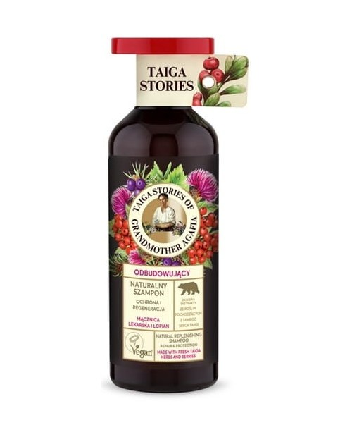 TAIGA STORIES naturalny szampon Mącznica i Łopian, 500 ml