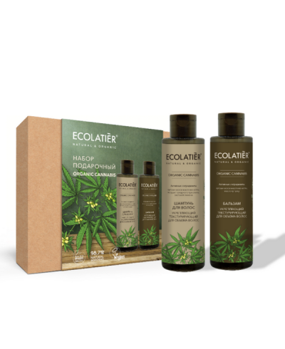 Ecolatier Zestaw podarunkowy do włosów szampon + balsam ORGANIC CANNABIS 2 x 200ml