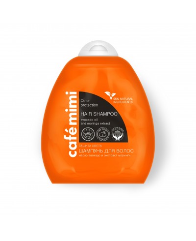 CAFE MIMI Szampon do włosów Ochrona koloru i blask, 250ml