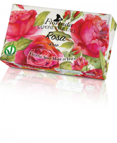 FLORINDA mydło w kostce Róża, 200g