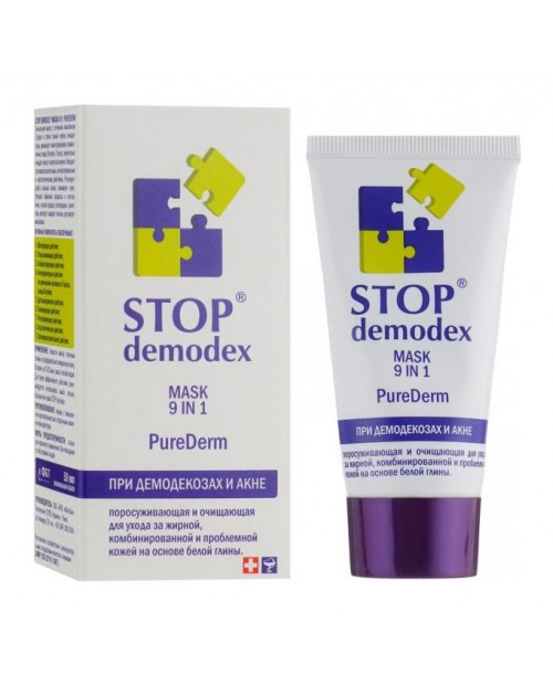 Stop Demodex pure derm maseczka do twarzy 9w1. 50ml