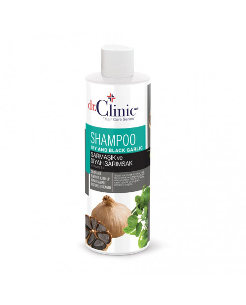 Dr Clinic szampon z ekstraktem z bluszczu i czarnego czosnkiu, 400 ml