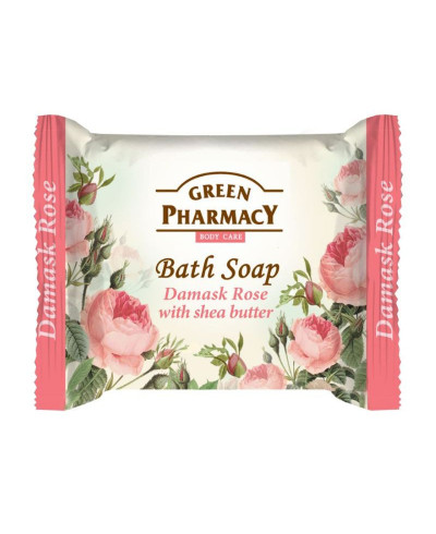 Green Pharmacy tualetinis muilas Damask Rose su taukmedžio sviestu, 100 g