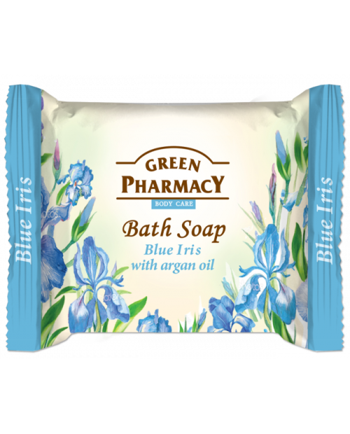 Green Pharmacy mydło toaletowe Blue Iris z olejkiem arganowym, 100 ml