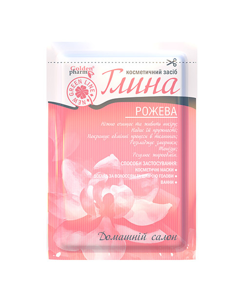 Różowa glinka kosmetyczna, 60 g
