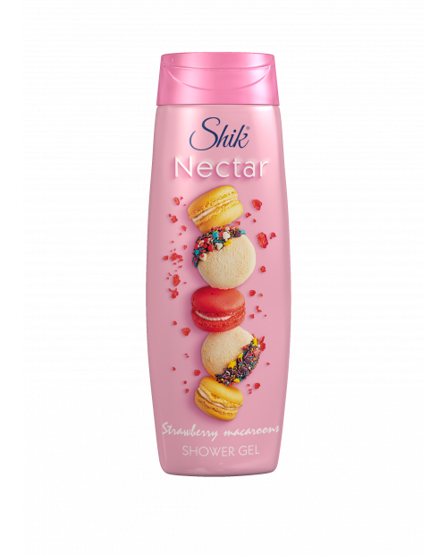 SHIK NECTAR żel pod prysznic Strawberry macaroons, 400 g