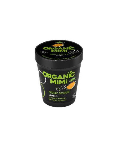 ORGANIC MIMI liftingujący peeling do ciała Mango i Kawa, 250 g