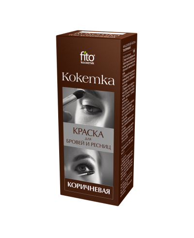 Fitokosmetik - farba do rzęs i brwi "kokietka" brązowa 5 g